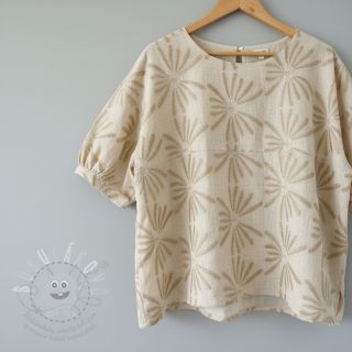 Viskóza se lnem Desert flowers design A