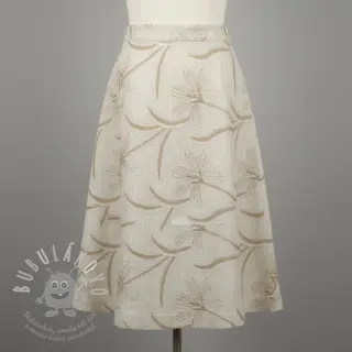 Viskóza se lnem Desert flowers design C