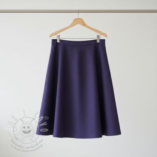 Viskóza se lnem WASHED navy