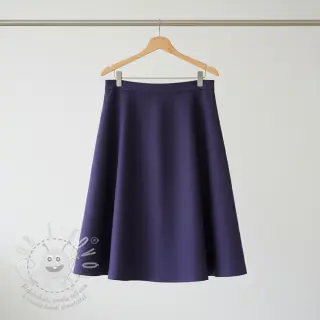 Viskóza se lnem WASHED navy