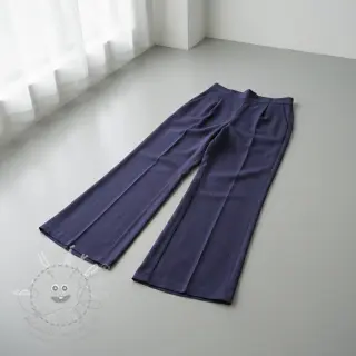 Viskóza se lnem WASHED navy