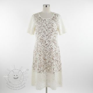 Viskóza se lnem FOIL Leaves bronze