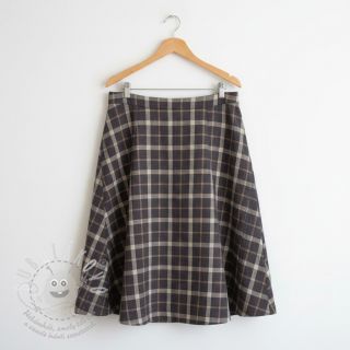 Viskóza se lnem YARN DYED Block brown