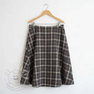 Viskóza se lnem YARN DYED Block brown