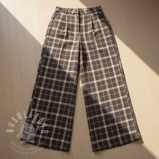 Viskóza se lnem YARN DYED Block brown