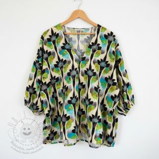 Viskóza se lnem Artificial flower design A digital print