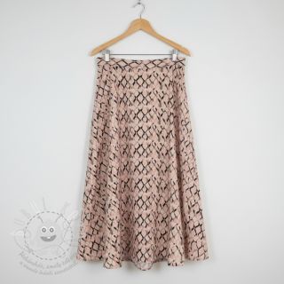 Viskóza se lnem Ivy Diamonds design B digital print