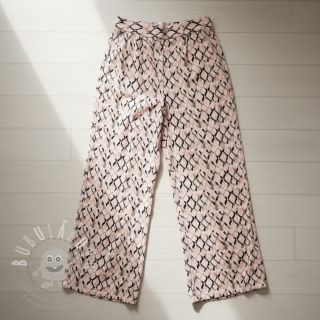 Viskóza se lnem Ivy Diamonds design B digital print