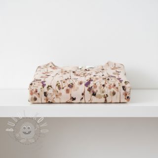 Viskóza se lnem Agapanthus design C digital print