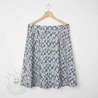 Viskóza se lnem Ivy Diamonds design A digital print