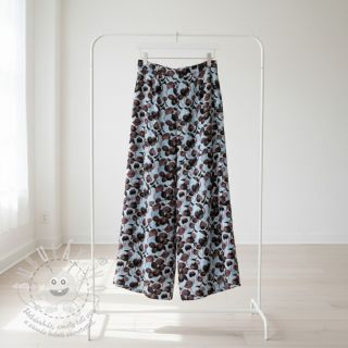 Viskóza se lnem Lotus design A digital print