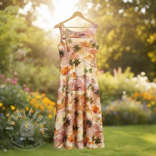 Viskóza se lnem Egypt design B digital print