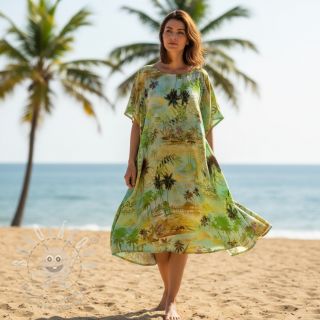 Viskóza se lnem Egypt design A digital print