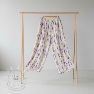 Viskóza se lnem Natural Lin Lina purple digital print