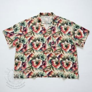 Viskóza se lnem Azalea design A digital print