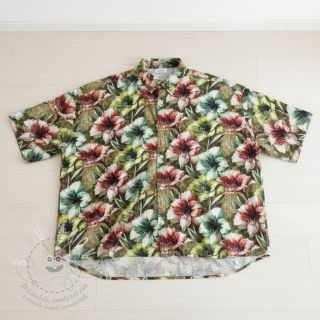 Viskóza se lnem Azalea design C digital print