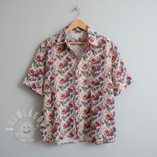 Viskóza se lnem Liana design C digital print