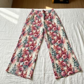 Viskóza se lnem Viola design C digital print