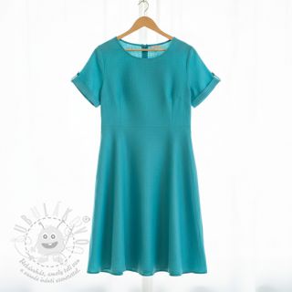 Viskóza se lnem PREMIUM ocean blue