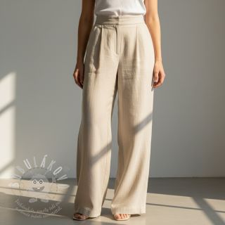 Viskóza se lnem PREMIUM sand