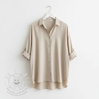 Viskóza se lnem PREMIUM sand