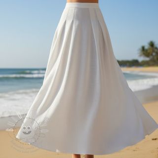 Viskóza se lnem PREMIUM white