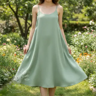 Viskóza se lnem PREMIUM old green