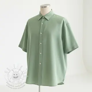 Viskóza se lnem PREMIUM old green