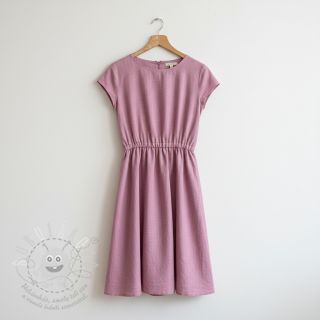 Viskóza se lnem PREMIUM old pink