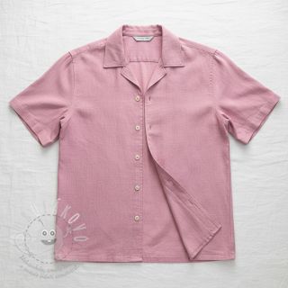 Viskóza se lnem PREMIUM old pink