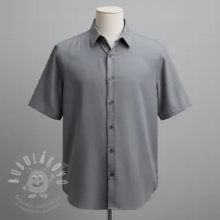 Viskóza se lnem PREMIUM middle grey