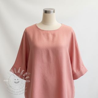 Viskóza se lnem PREMIUM coral