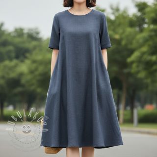 Viskóza se lnem PREMIUM dark grey