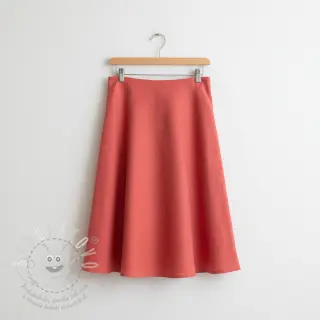 Viskóza se lnem PREMIUM dark coral