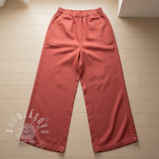 Viskóza se lnem PREMIUM dark coral