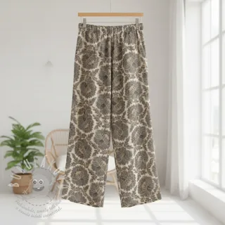 Viskóza se lnem Lizzy flowy grey