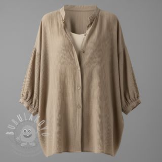 Viskóza se lnem CRINCLE sand