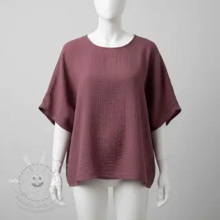 Viskóza se lnem CRINCLE mulberry