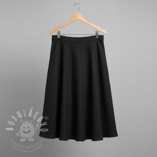 Viskóza se lnem CRINCLE black