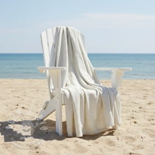 Viskóza se lnem CRINCLE off white