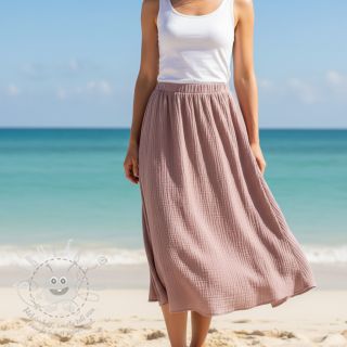 Viskóza se lnem CRINCLE old blush