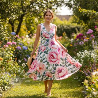 Viskóza RADIANCE Flower Zoya digital print