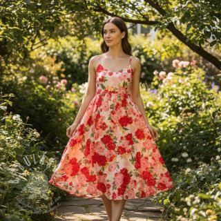 Viskóza RADIANCE Flower Galia digital print