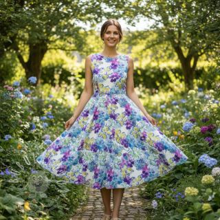 Viskóza RADIANCE Flower Horas digital print