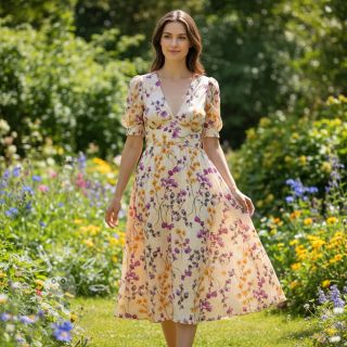 Viskóza RADIANCE Ephora flowers digital print