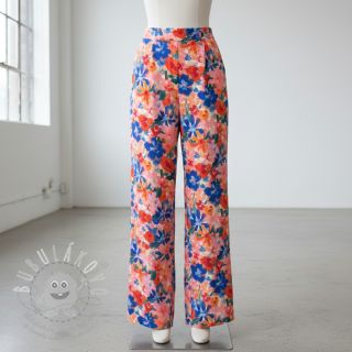 Viskóza RADIANCE Cornelia flowers pink digital print