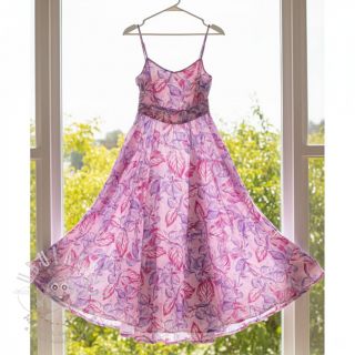 Viskóza RADIANCE Anabella leaves pink digital print