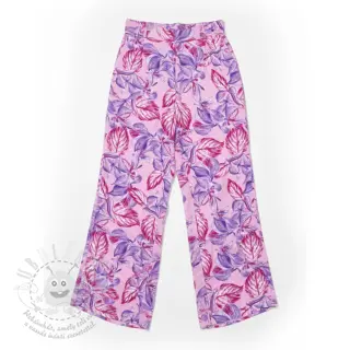 Viskóza RADIANCE Anabella leaves pink digital print