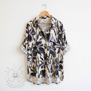 Viskóza ROSELLA STRETCH Flowers