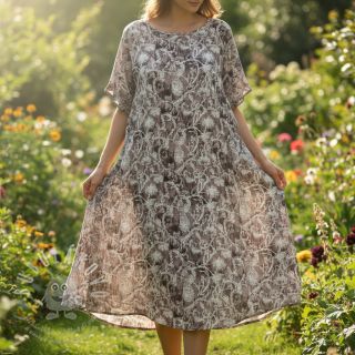 Viskóza RAYON POPLIN Pattern design G digital print